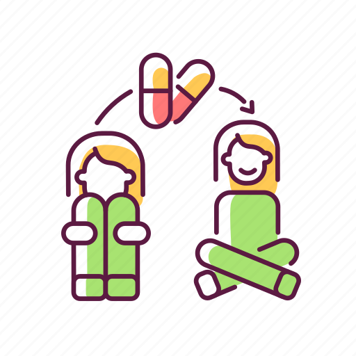 Medication, panic treatment, anti anxiety pills, mental disorder therapy icon - Download on Iconfinder
