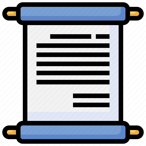 Scroll, miscellaneous, page, writing, document icon - Download on Iconfinder
