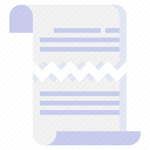 Ripped, miscellaneous, rip, page, document icon - Download on Iconfinder