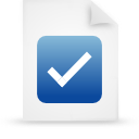 File, document, paper, blue icon - Free download