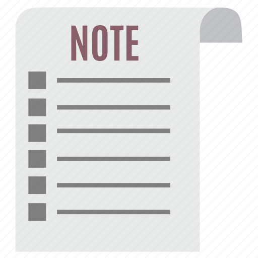 Document, file, list, note, paper, reminder, sheet icon - Download on Iconfinder
