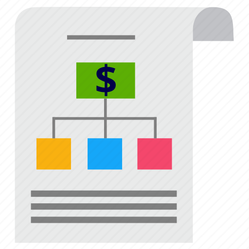 Company structure, document, dollar, organization, plan, strategy, system icon - Download on Iconfinder