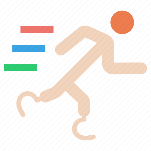 Athletics, olympics, paralympic, paralympics, prosthetic, runner, running icon - Download on Iconfinder