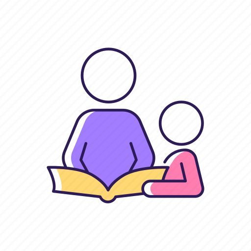 Parenting, read, storytelling, pastime icon - Download on Iconfinder