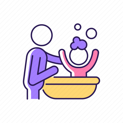 Child, bathing, bathtime, baby icon - Download on Iconfinder