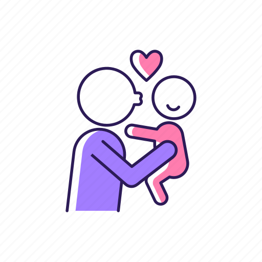 Parenting, kiss, child, family icon - Download on Iconfinder