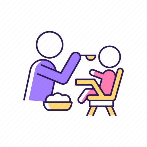 Feeding, baby, eating, child icon - Download on Iconfinder