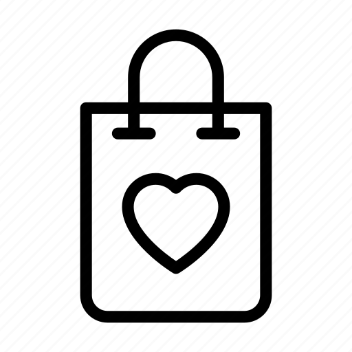 Bag, buying, heart, love, shopping icon - Download on Iconfinder