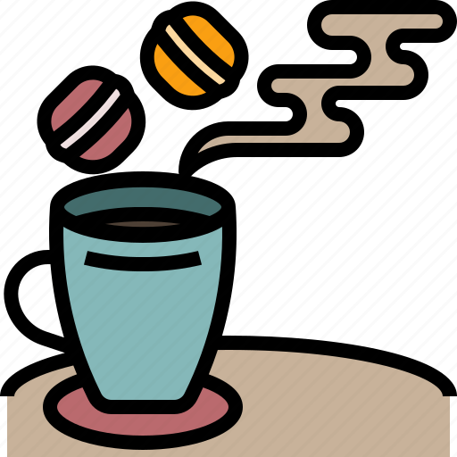 Breakfast, coffee, drink, macaron, paris, restaurant icon - Download on Iconfinder