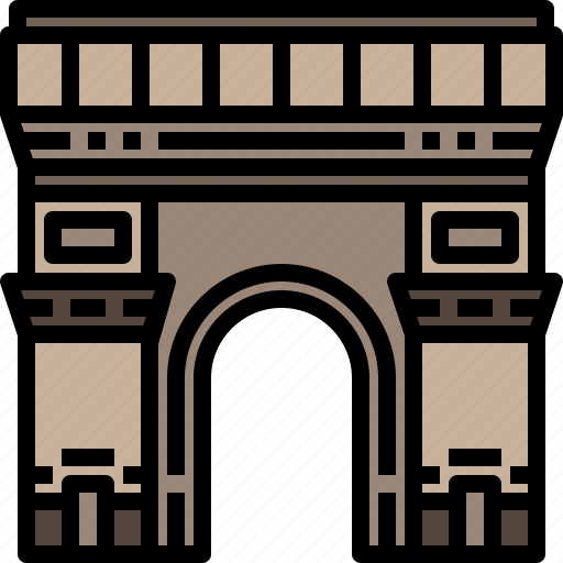 Arc, france, landmark, paris, travel, triomphe icon - Download on Iconfinder