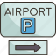airport, parking, zone, garage, building 