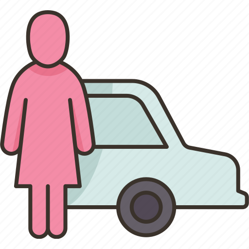 Lady, parking, woman, zone, gender icon - Download on Iconfinder