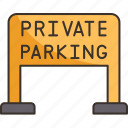 private, parking, reserved, customer, vip