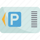 ticket, parking, permit, garage, coupon