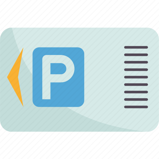 Ticket, parking, permit, garage, coupon icon - Download on Iconfinder