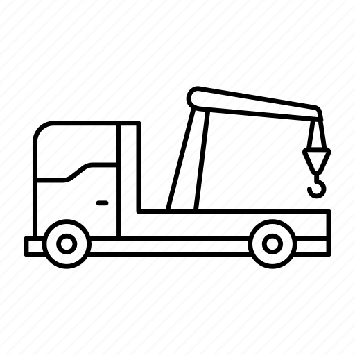 Towing, truck, hook, vehicle, heavy hauler icon - Download on Iconfinder