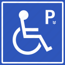 car, disability, disabled, handicap, parking, sign, signboard 