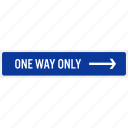 arrow, direction, one way, parking, reminder, sign, signboard 