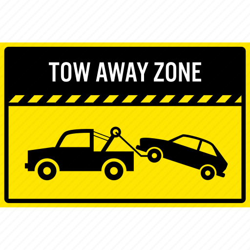 Car, illegal, parking, sign, tow, tow away, tow truck icon - Download on  Iconfinder