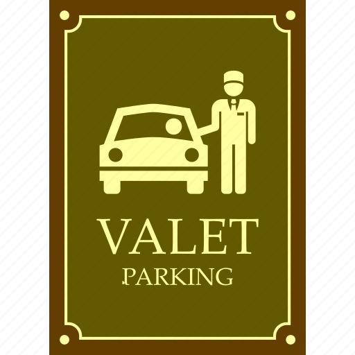 Attendant, car, jockey, parking, sign, valet service, welcome icon - Download on Iconfinder