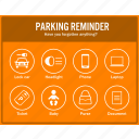 car, info, information, notice, noticeboard, parking, reminder 