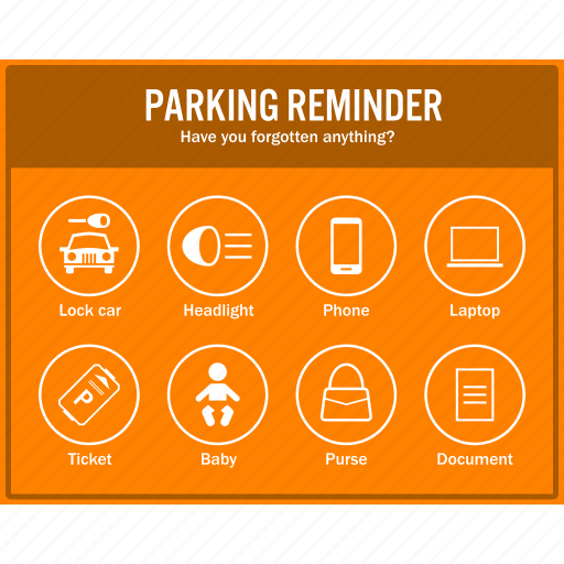 Car, info, information, notice, noticeboard, parking, reminder icon - Download on Iconfinder