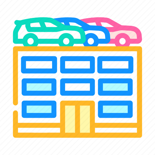 Building, car, parking, transport, electronic, ticket icon - Download on Iconfinder