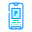 electronic, parking, ticket, phone, screen, transport 