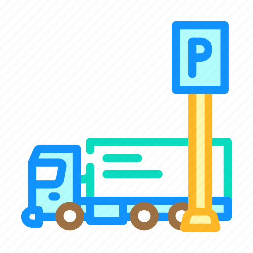 Truck, parking, transport, electronic, ticket, pass icon - Download on Iconfinder