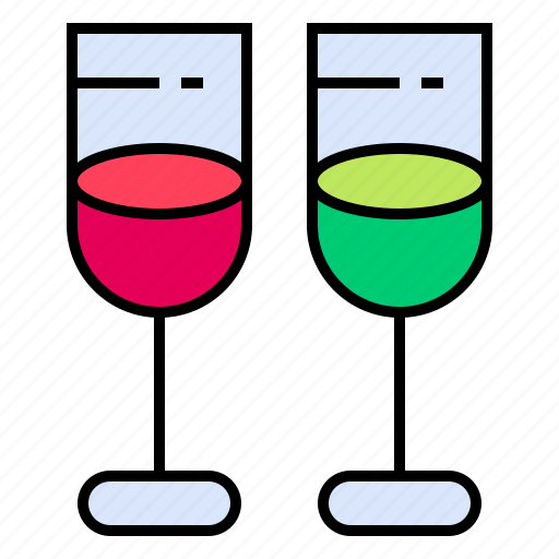 Drink, glass, toast, clink, wine icon - Download on Iconfinder