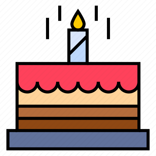 Candle, cake, birthday, pie, sweet icon - Download on Iconfinder