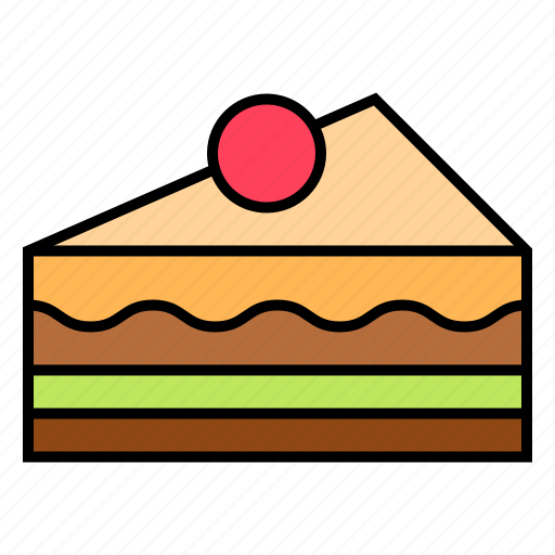 Slice, cake, dessert, chocolate, food icon - Download on Iconfinder