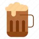foam, drink, beer, glass, mug