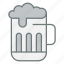 foam, mug, glass, beer, drink 