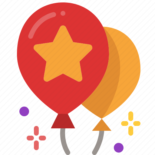 Balloon, celebration, party, birthday, decoration, helium, festival icon - Download on Iconfinder