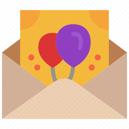 Birthday, card, greeting, invitation, party, invite, mail icon - Download on Iconfinder