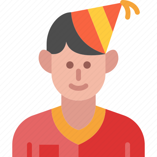 Man, avatar, boy, user, party, person, character icon - Download on Iconfinder