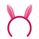 bunny ears, headband, hairband, party