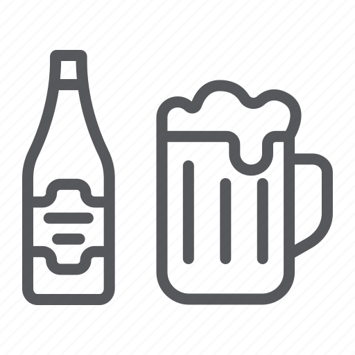 Alcohol, bar, beer, bottle, drink, glass, pub icon - Download on Iconfinder