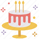 cake, baker, dessert, candle, birthday