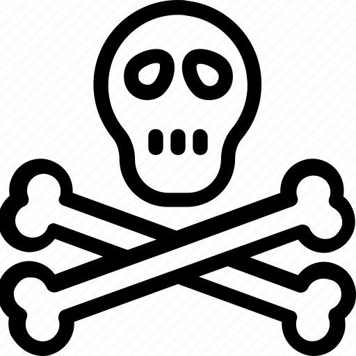 Danger, dead, jolly roger, skull, toxic icon - Download on Iconfinder