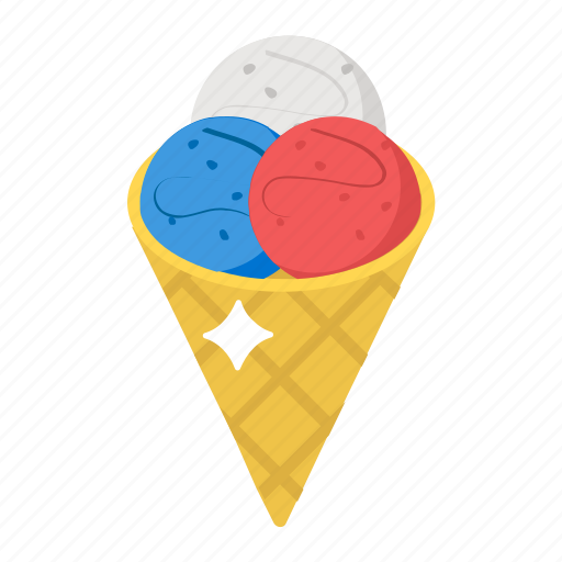 Gelato, ice cone, ice cream, summer dessert, sundae icon - Download on Iconfinder