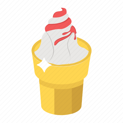 Gelato, ice cone, ice cream cup, summer dessert, sundae icon - Download on Iconfinder