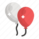 balloons, birthday balloons, decorative balloons, inflated balloons, party balloons