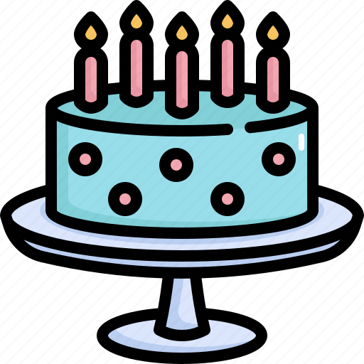 Candle, birthday, cake, party, celebration, dessert, fun icon - Download on Iconfinder