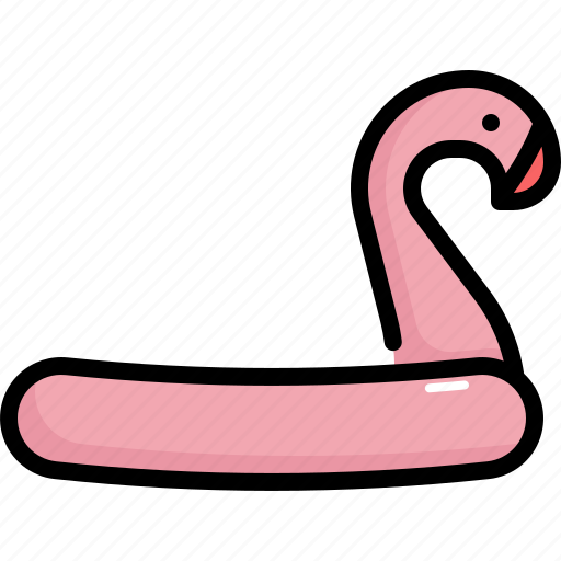 Party, ring, fun, flamingo, celebration, rubber, swimming pool icon - Download on Iconfinder