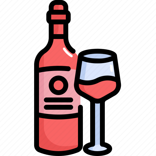 Wine, glass, beverage, alcohol, bottle, drink icon - Download on Iconfinder