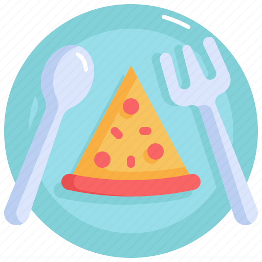 Plate, slice, celebration, italian food, party, pizza, dish icon - Download on Iconfinder