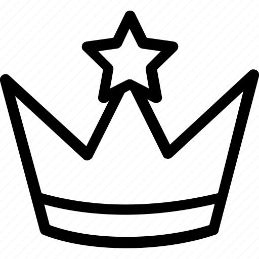 Crown, headgear, nobility, royal, star crown icon - Download on Iconfinder
