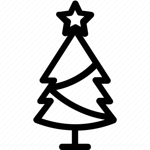 Christmas tree, fir tree, pine tree, star, star tree icon - Download on Iconfinder